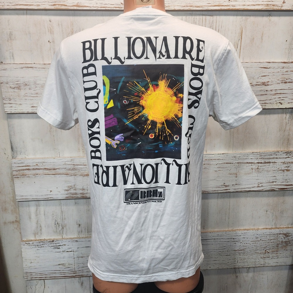 Billionaire Boys Club BBC Transcendent Sound Graphic T-Shirt White Mens Medium